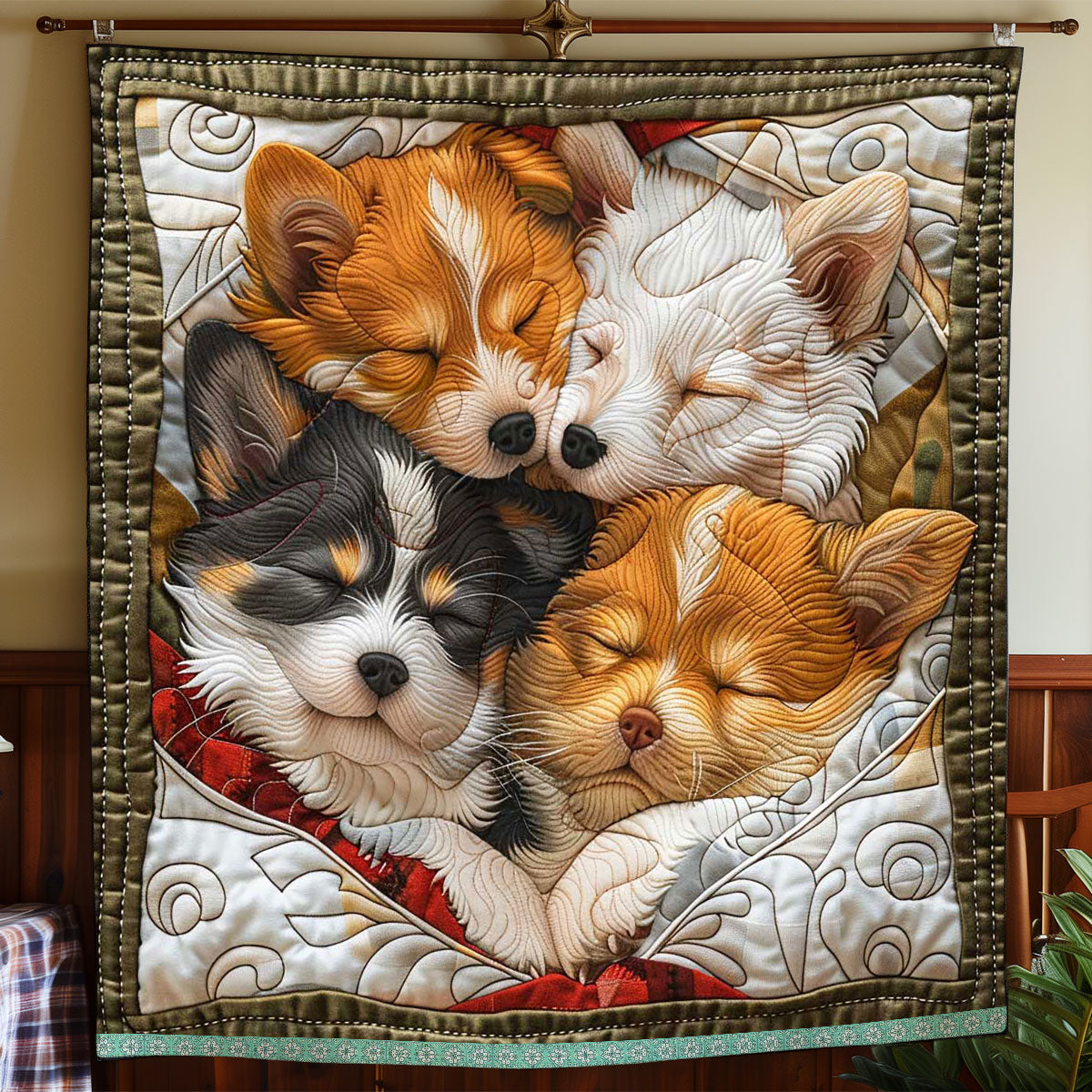 Adorable Corgi Quilt Blanket Corgi Gift Ideas