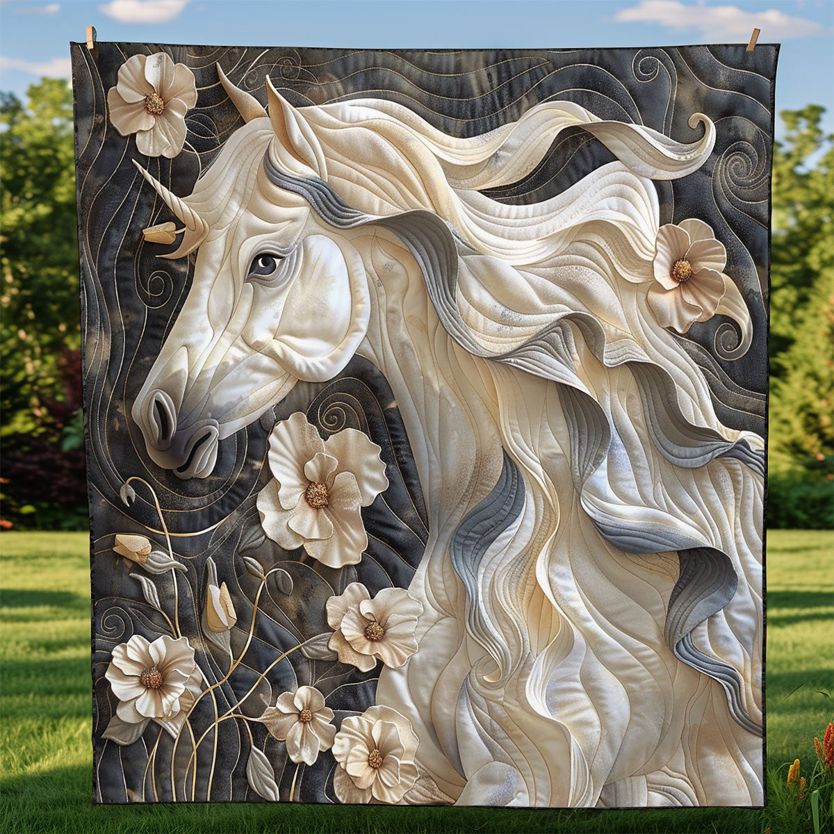 Adorable Curly Mane Quilt Blanket Christmas Gifts For Parents